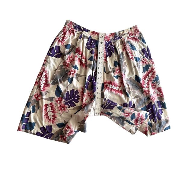 Hilo Hattie Hawaii VTG Cotton Rayon Tropical Hibiscus Top and Shorts Set XL - Picture 5 of 15